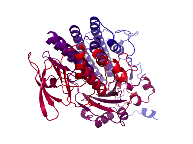Protein visualized by PyMol OS