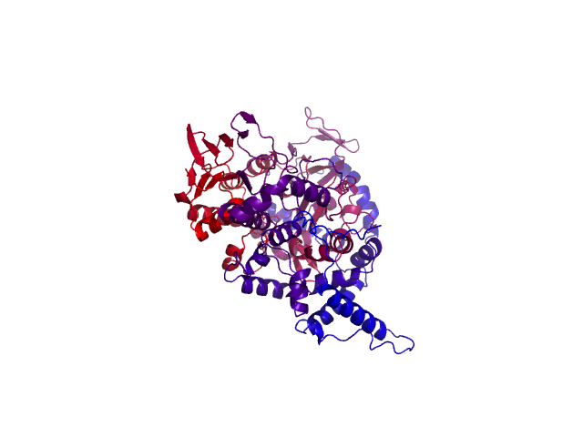Protein visualized by PyMol OS