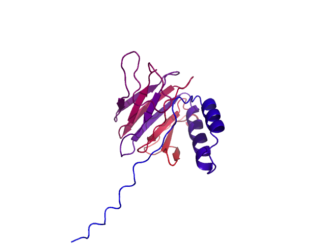 Protein visualized by PyMol OS