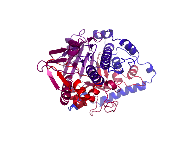 Protein visualized by PyMol OS