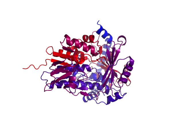Protein visualized by PyMol OS