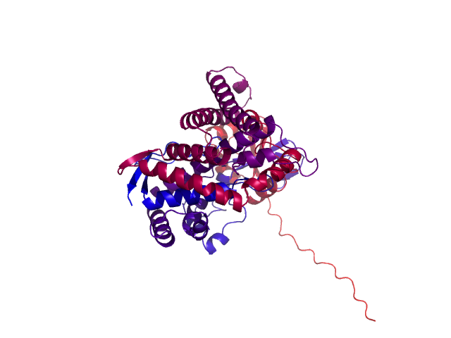 Protein visualized by PyMol OS