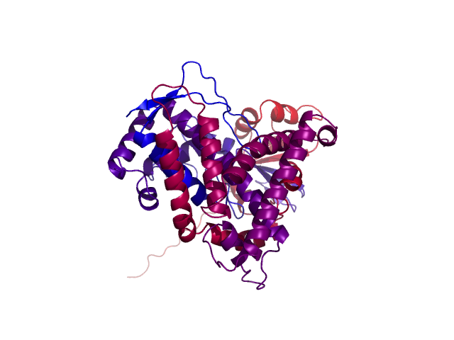 Protein visualized by PyMol OS