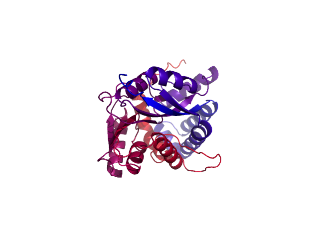 Protein visualized by PyMol OS
