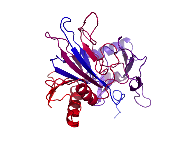 Protein visualized by PyMol OS