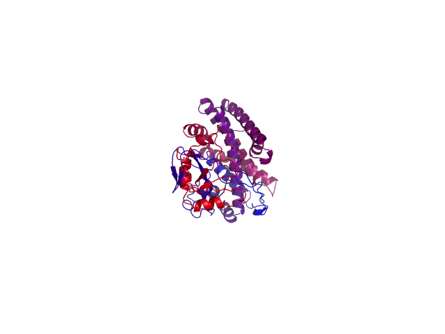 Protein visualized by PyMol OS