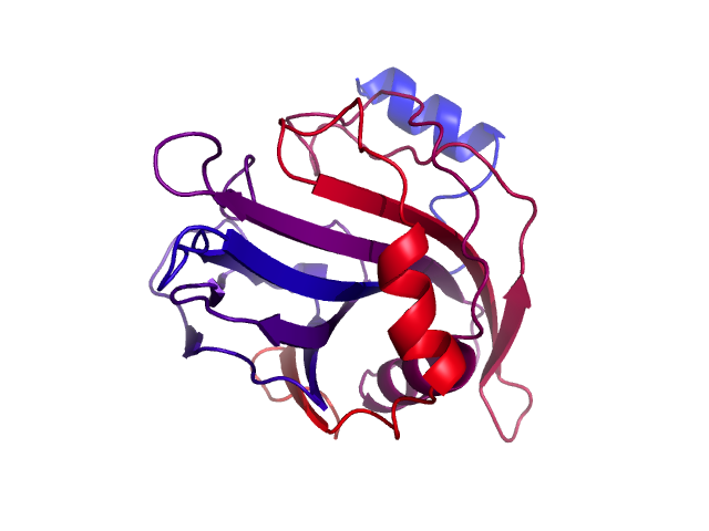 Protein visualized by PyMol OS
