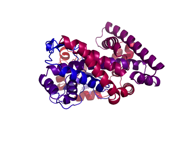 Protein visualized by PyMol OS