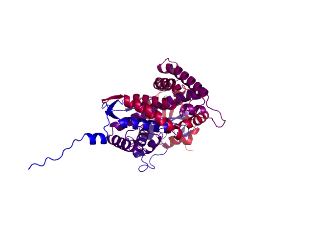 Protein visualized by PyMol OS