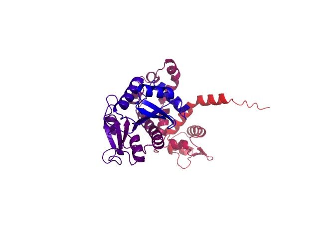 Protein visualized by PyMol OS