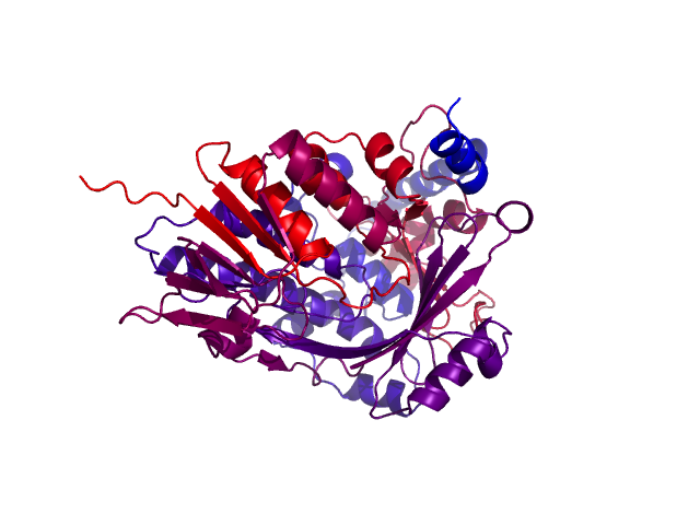 Protein visualized by PyMol OS