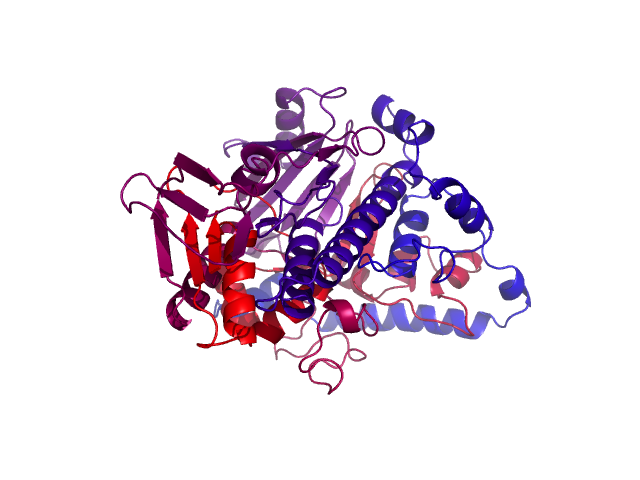 Protein visualized by PyMol OS