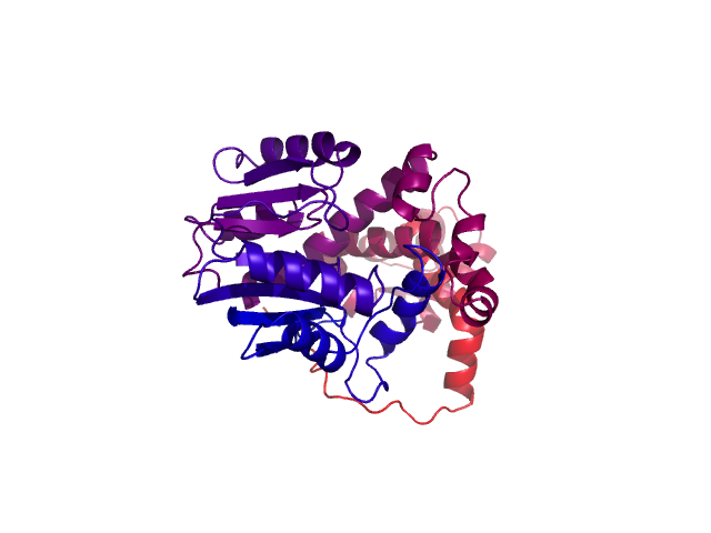 Protein visualized by PyMol OS