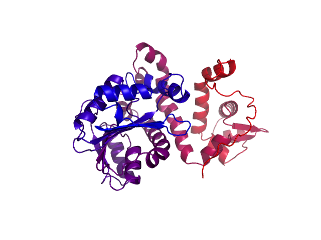 Protein visualized by PyMol OS