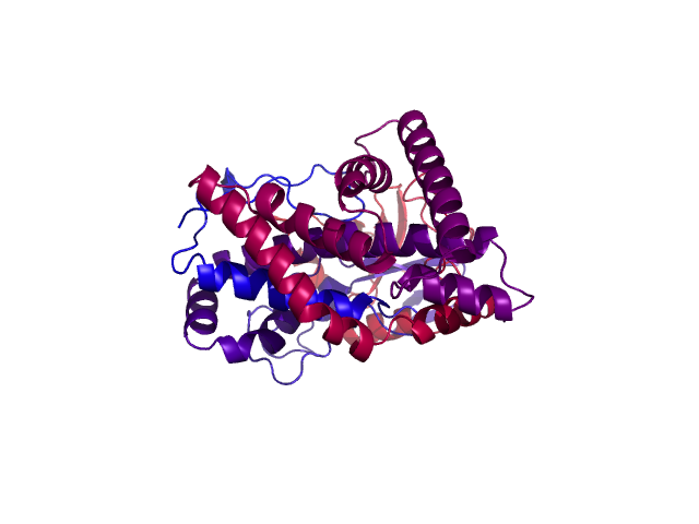 Protein visualized by PyMol OS