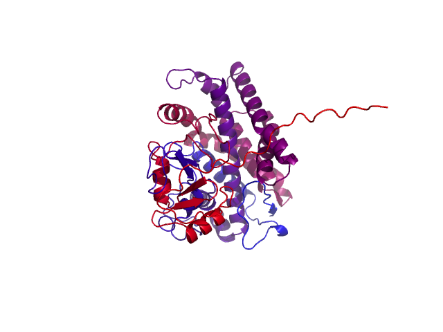 Protein visualized by PyMol OS