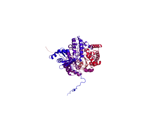 Protein visualized by PyMol OS
