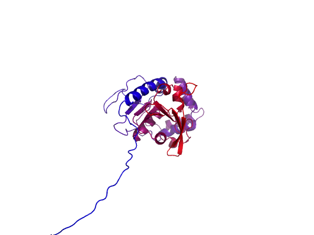 Protein visualized by PyMol OS