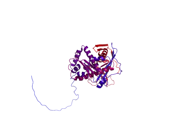 Protein visualized by PyMol OS