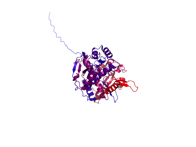 Protein visualized by PyMol OS
