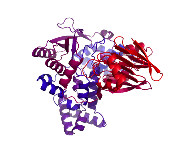 Protein visualized by PyMol OS