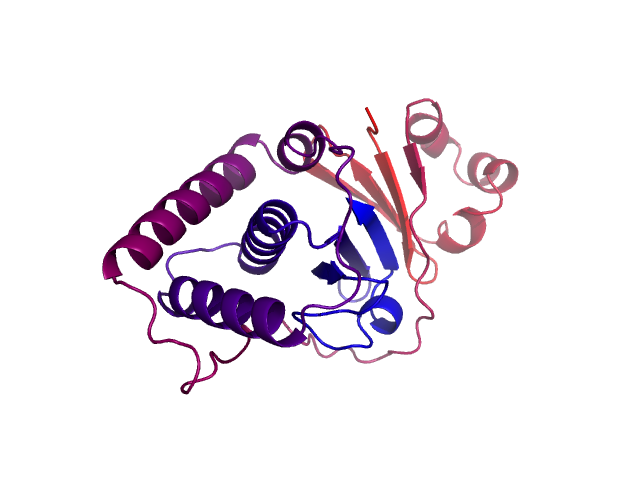 Protein visualized by PyMol OS