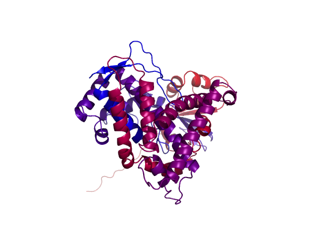 Protein visualized by PyMol OS