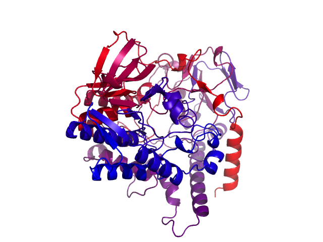 Protein visualized by PyMol OS