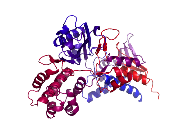 Protein visualized by PyMol OS