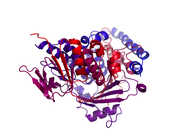 Protein visualized by PyMol OS