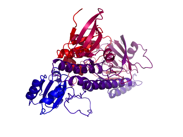 Protein visualized by PyMol OS