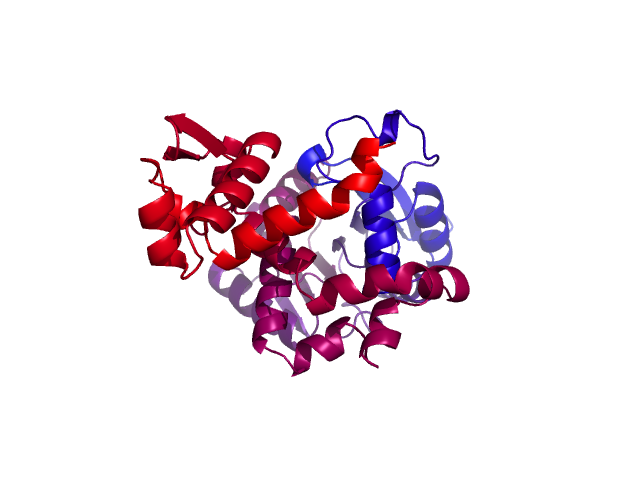 Protein visualized by PyMol OS