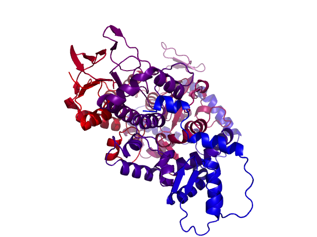 Protein visualized by PyMol OS