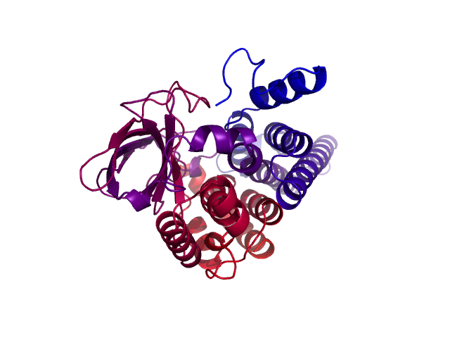 Protein visualized by PyMol OS