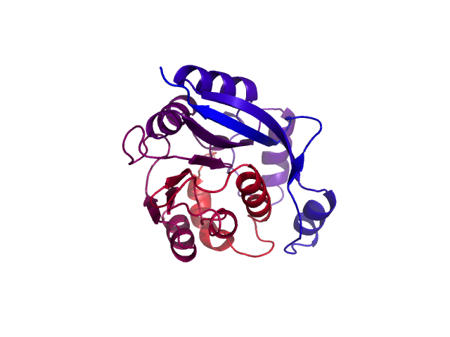 Protein visualized by PyMol OS