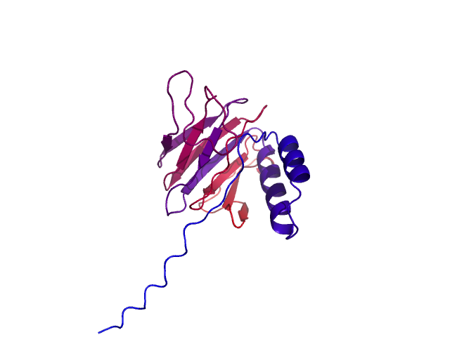 Protein visualized by PyMol OS