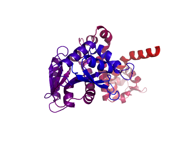 Protein visualized by PyMol OS
