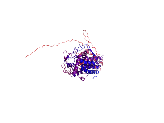 Protein visualized by PyMol OS