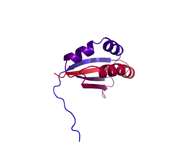 Protein visualized by PyMol OS