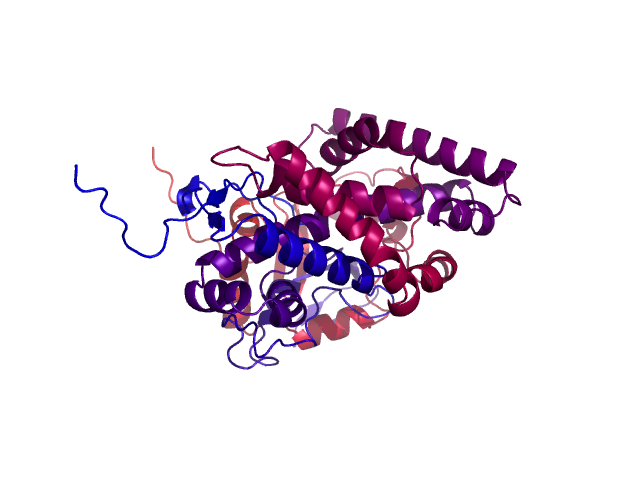 Protein visualized by PyMol OS