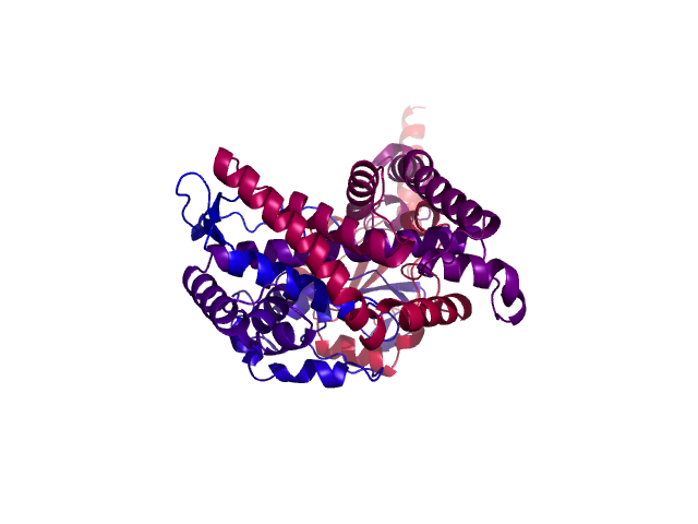 Protein visualized by PyMol OS