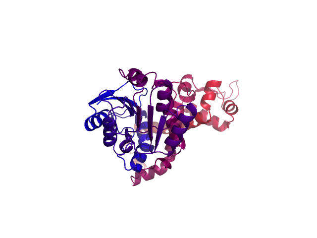 Protein visualized by PyMol OS