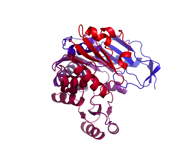 Protein visualized by PyMol OS