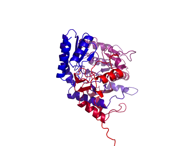 Protein visualized by PyMol OS
