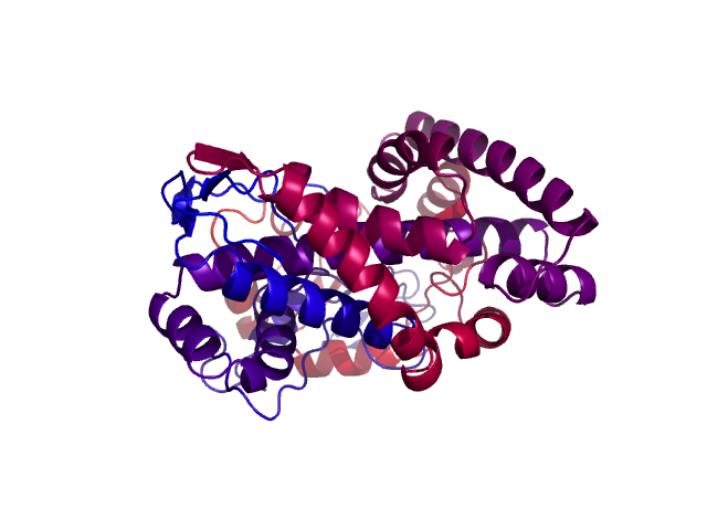 Protein visualized by PyMol OS