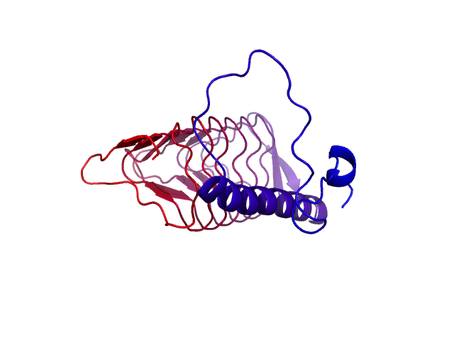 Protein visualized by PyMol OS
