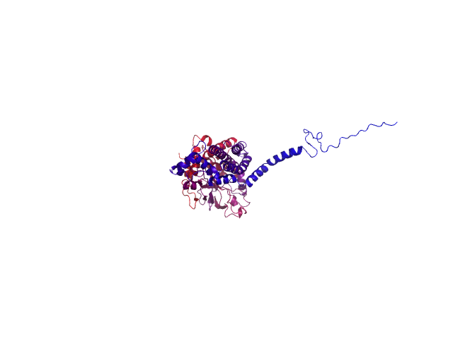 Protein visualized by PyMol OS