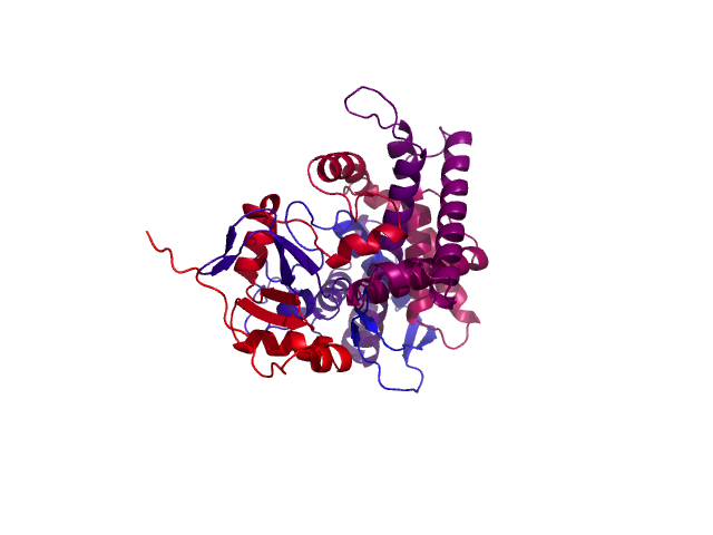 Protein visualized by PyMol OS