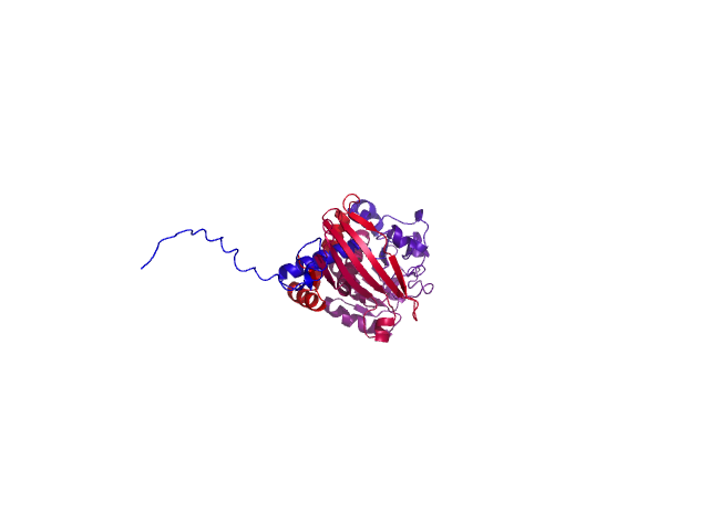 Protein visualized by PyMol OS