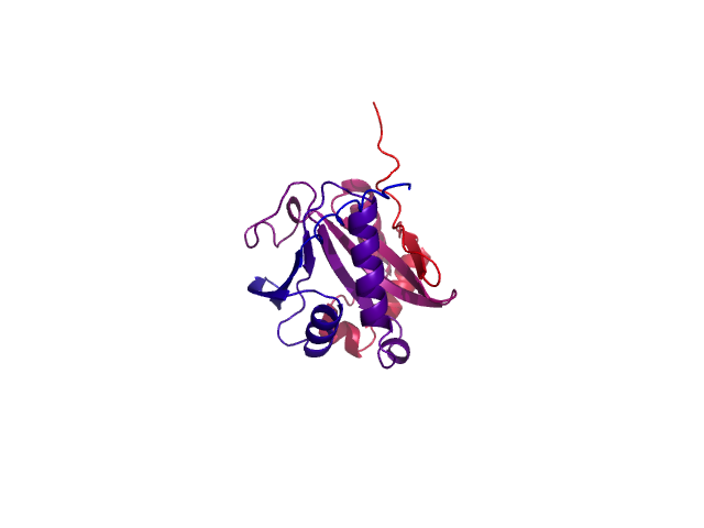 Protein visualized by PyMol OS